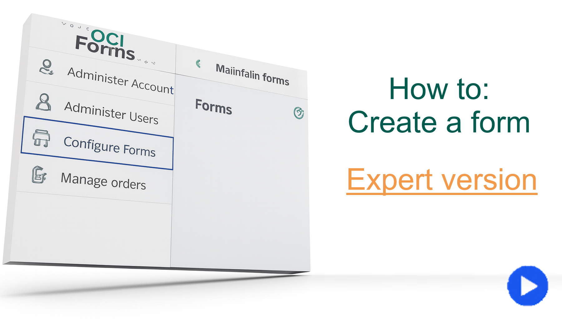How to - create a form (expert version)